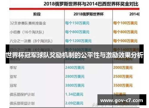 世界杯冠军球队奖励机制的公平性与激励效果分析